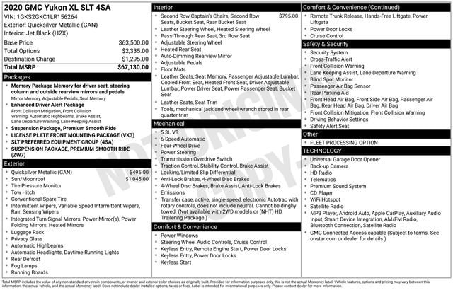 gmc yukon xl 2020 1GKS2GKC1LR156264 image gmc yukon xl 2020 1GKS2GKC1LR156264 image